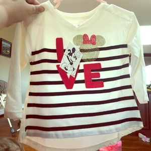 Baby Girl Minnie Mouse Love shirt